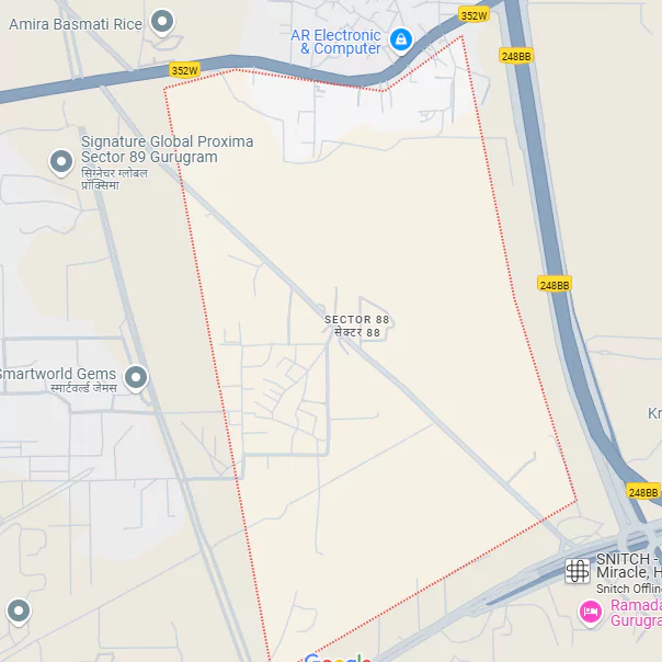 4S Sector 88B location map